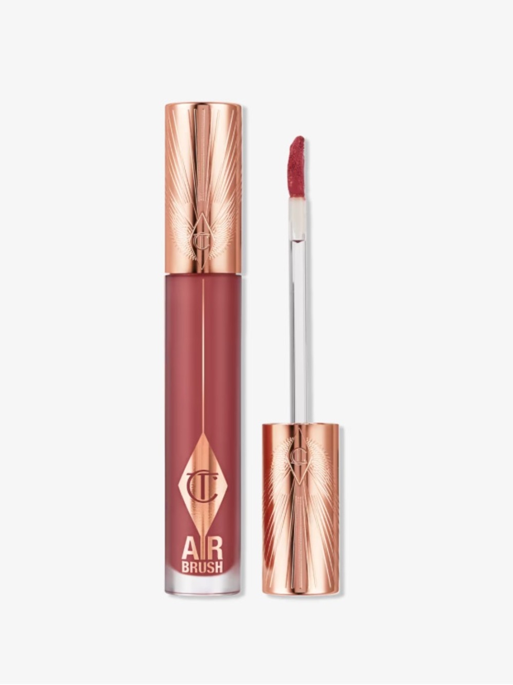 NEW! Charlotte Tilbury Airbrush Flawless Matte Lip Blur-Pillow Talk Medium Blur